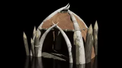 orc hut-house Low-poly 3D model