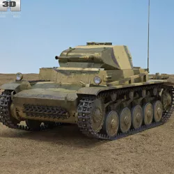 Panzer II 3D model