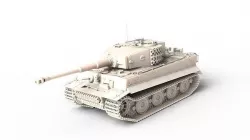 Panzerkampfwagen VI Sd kfz 181 Tiger I ausf E Late production 3D model