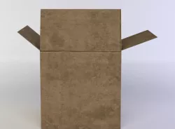 Paper box Low-poly 3D model