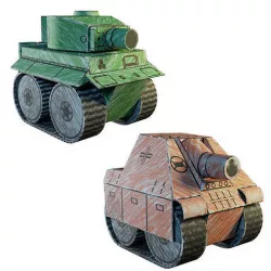 Paper Tanks Low-poly 3D model