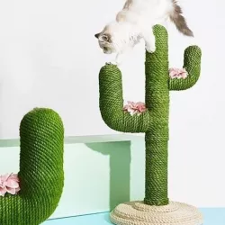 pet cat stand cactus scratcher 3D model
