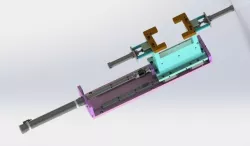 Pneumatic conveying clamping platform 3D model