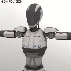 Police Bot 3D model