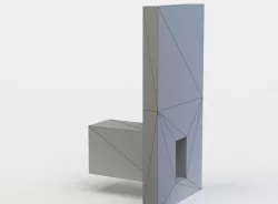 Poster Low-poly 3D model