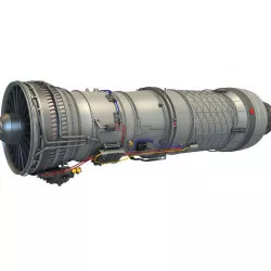 Pratt Whitney F100 Turbofan Engine 3D model
