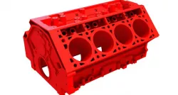 Printable V8 Engine Block 3D model