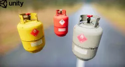 Propane Tank Low-poly 3D model