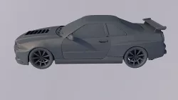 r34 skyline 3D model