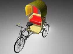 Rickshaw 3D model