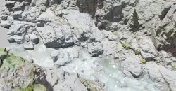 River Valley Ciff Drone Scan PBR 3D model