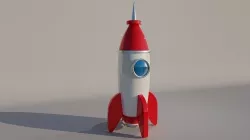 rocket 3D model