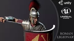 ROMAN Legioner Low-poly 3D model