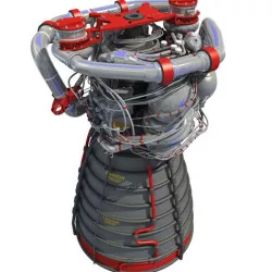 RS-25 Space Shuttle Rocket Engine 3D model
