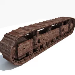 Rusted Crawler Track 3D model