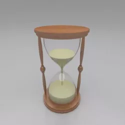 SAND TIMER Low-poly 3D model
