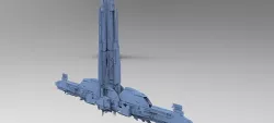 Sci-Fi Assassin Tower 3D model