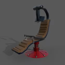 Sci-Fi Chair Low-poly 3D model