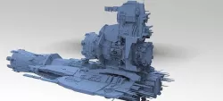 Sci-Fi Droid Canon ship  3D model