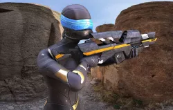 SciFi Intruder Low-poly 3D model