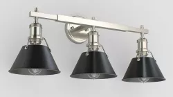 Shades of Light Truncated Cone Shade Vanity Light 3 Light 3D model