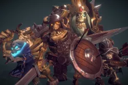 Skeleton Crew - Low Poly Hand Painted Low-poly 3D model