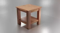 Small Wooden Table 3D model
