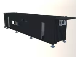 Smart shipping container module 3d model Low-poly 3D model