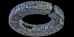 Space Station The Ring Lowpoly Low-poly 3D model