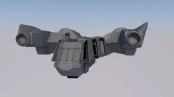spaceship 3D model