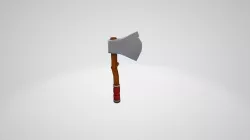 Stylized Axe Low-poly 3D model