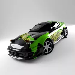 Supra Low-poly 3D model