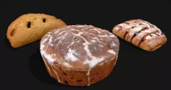 Sweets Group - Photoscaned models Low-poly 3D model