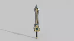 Sword Low-poly 3D model