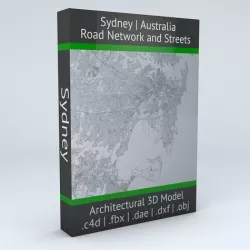 Sydney Road Network and Streets 3D model