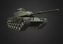TANK M60A1 Low-poly 3D model