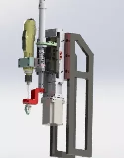 The locking screw mechanism 3D model