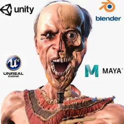 The Mummy  High quality character full Rigged and Animated  3D model