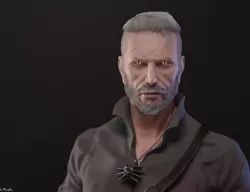 The Witcher 3D model