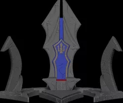 THRONE CAVALEIRO DOS ZODIACOS 3D model