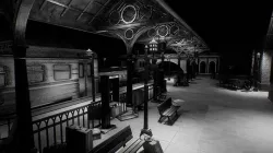 Train Station Baked AR VR Ready Low-poly 3D model
