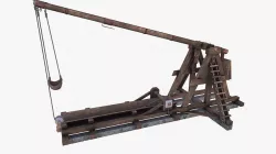 Trebuchet Low-poly 3D model