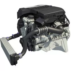Turbo Straight Six-cylinder Petrol Engine 3D model