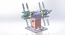 Uncoiler - 10 Ton capacity 3D model