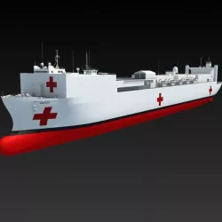 USNS Mercy Hospital Ship T-AH-19 3D model