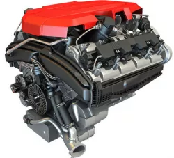 V8 Car Engine 3D Model 3D model
