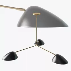 West elm Curvilinear Mid-Century Chandelier 3D model