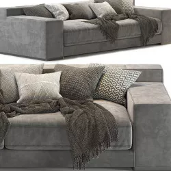 West Elm Dalton Double sofa 3D model