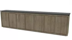wooden console storage table 3D model