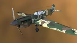 World War 2 Plane Low-poly 3D model